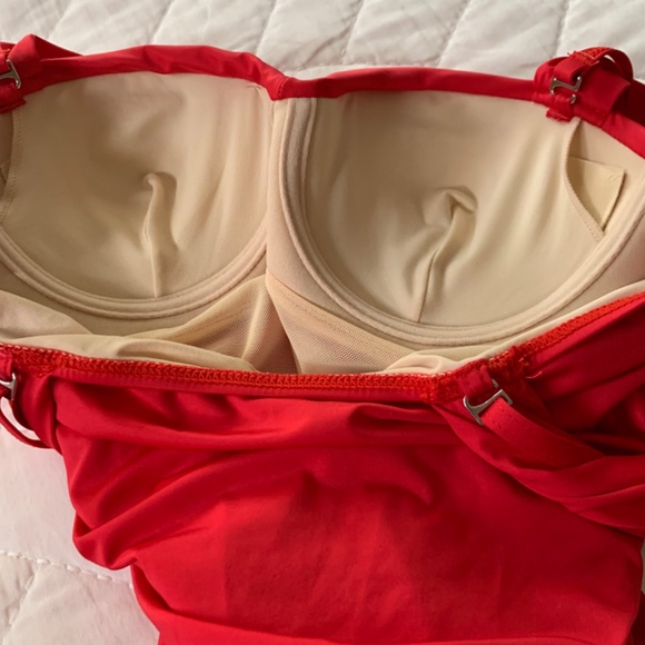 BALNEAIRE ONE PIECE BATHING SUIT WITH BIKINI COVERAGE - SIZE M - Picture 5 of 12